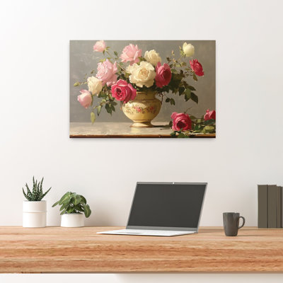 Porcelaine roses, art contemporain abstrait romantique