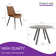 35.4'' Round Dining Table Set, Modern Kitchen Table with 4 Dining Chairs(1 Table 4 Chairs)