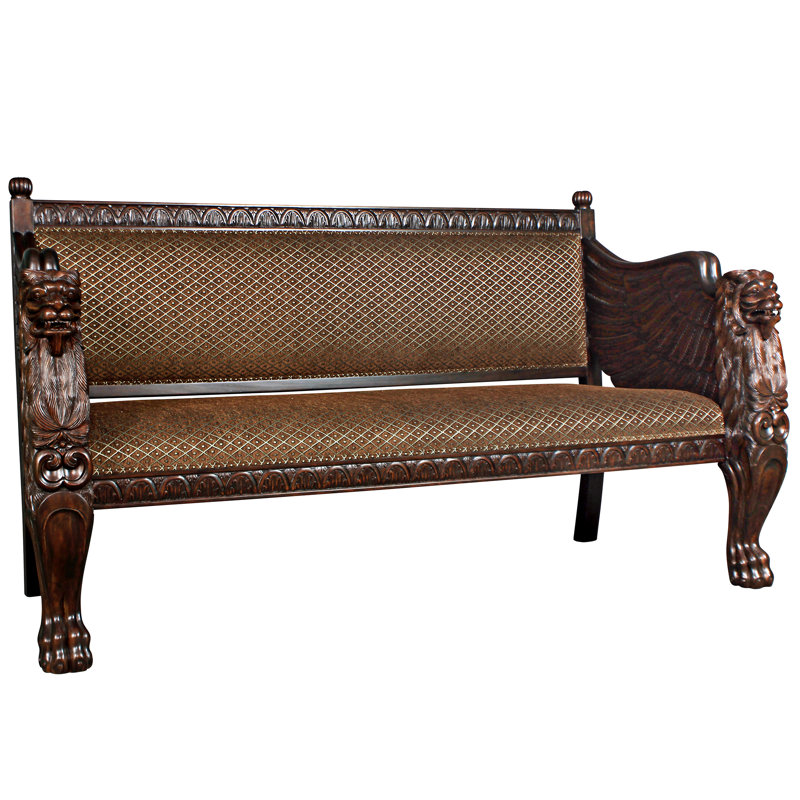 Lord Raffles 86" Winged Lion Settee