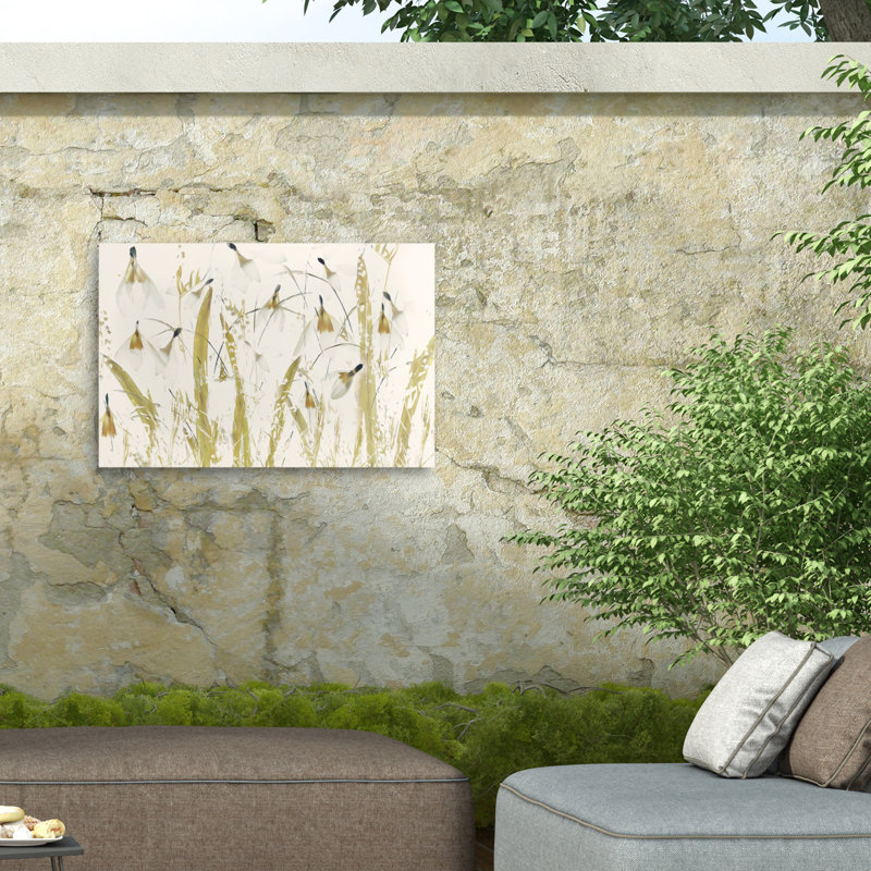 Nel Talen  Snowdrops Outdoor  Canvas, H 16 po x l 24 po