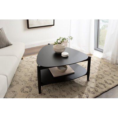 Knowlton Wooden Triangle Living Room Coffee Table