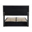 4Ft6 Double Bed Velvet Upholstered Bed With 7 Colors LED-Light Strips-311725764