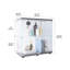 Vitrine vitrée 2 couches avec 2 portes, vitrines, comptoir vitrine vitrée avec serrure-229801326