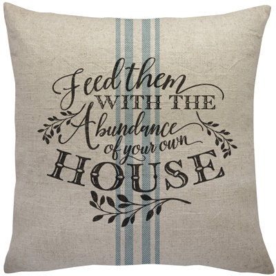 Harvest Linen Reversible Throw Pillow