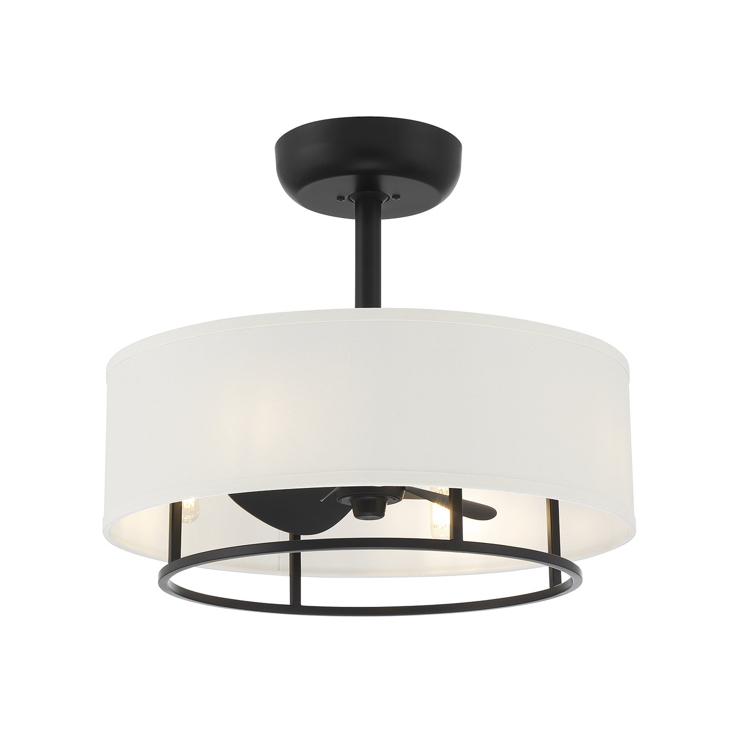 Ceiling Fan With Drum Shade