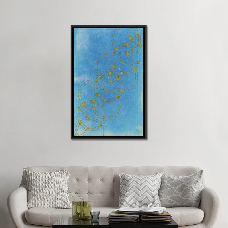 « continuation of code », reproduction d’impression sur toile, H 26 po x l 18 po x P 1,5 po, Toile avec cadre noir