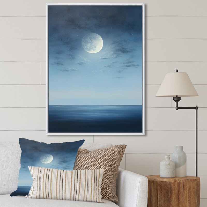 Magical Forest Moons Melody I sur impression sur toile, Cadre flottant blanc, H 20 po x l 12 po x P 1 po