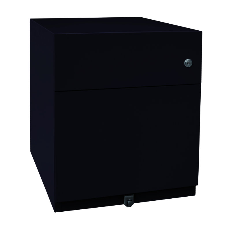 Note 42cm Wide 2 -Drawer Mobile File Cabinet, Black