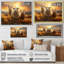 Sheep Golden Flock, reproduction d'art sur toile-709902134-709902135