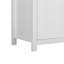 Buffet moderne de 55,1 po avec 2 tiroirs et 4 portes, tablettes réglables, motif à vagues, poignées en aluminium, panneau de fibres à densité moyenne peint, rangement scandinave-791055431