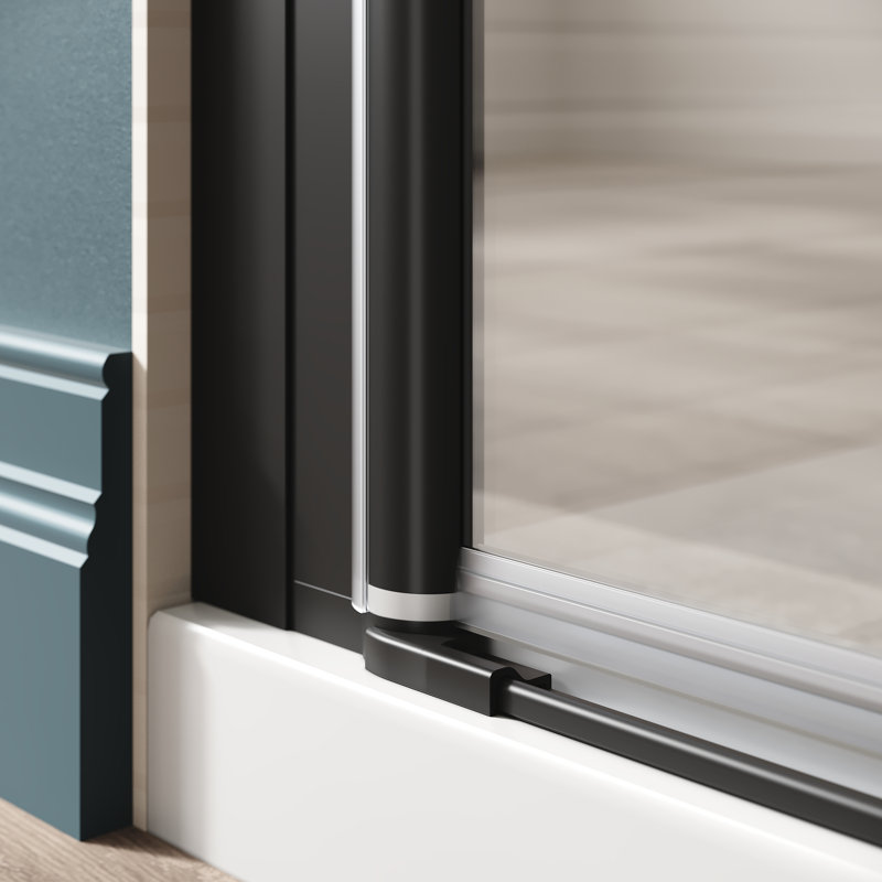 Porte de douche pliante demi-cadre l 34 po x H 72 po
