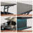 Lift Top Coffee Table with Storage - Wooden Square Design for Living Room, 16 Colors RGB LED Lighting System-1861637112