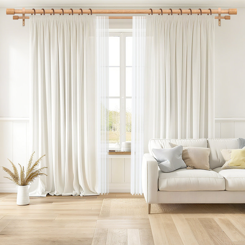 Tringle à rideaux double Farmhouse , 36" - 72"