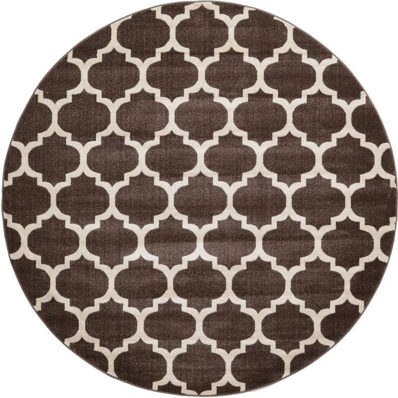 Molly Geometric Indoor Rug, Round 8'