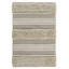 Tapis tissé à rayures tissées 20 po x 32 po naturel, envers antidérapant, lavable à la machine, style chic avec rayures, poils doux