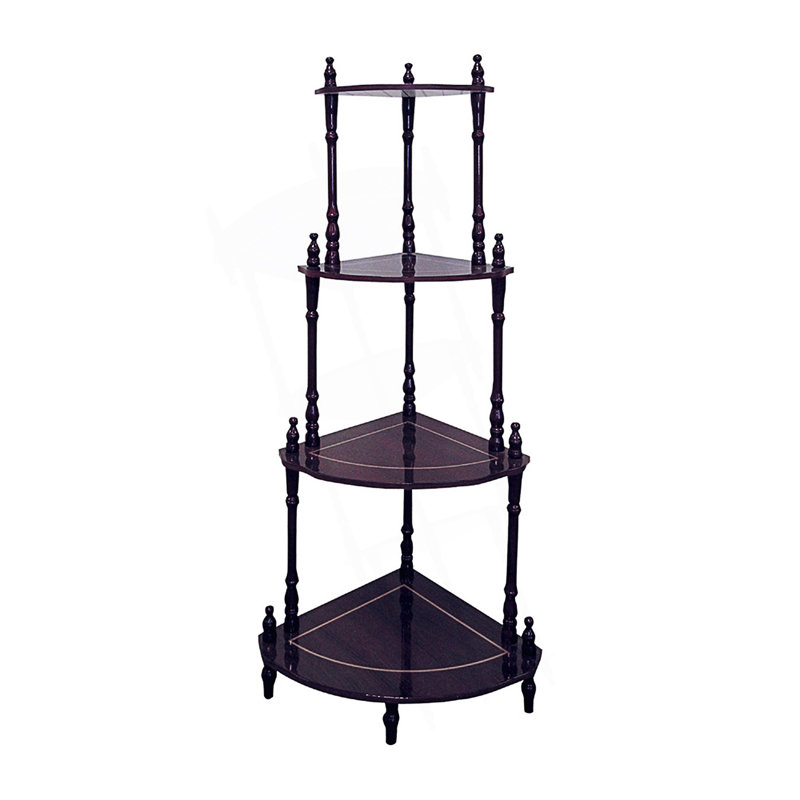 4-Tier Standing Corner Shelf
