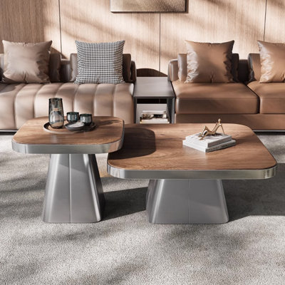 Walnut simple and versatile coffee table