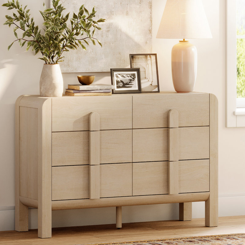 Meuble télé 47 tiroirs l 47,2 po, Beige