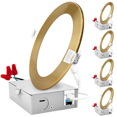 6'' Tunable Color Temperature Dimmable Air-Tight IC Rated LED Canless Recessed Lighting Kit
