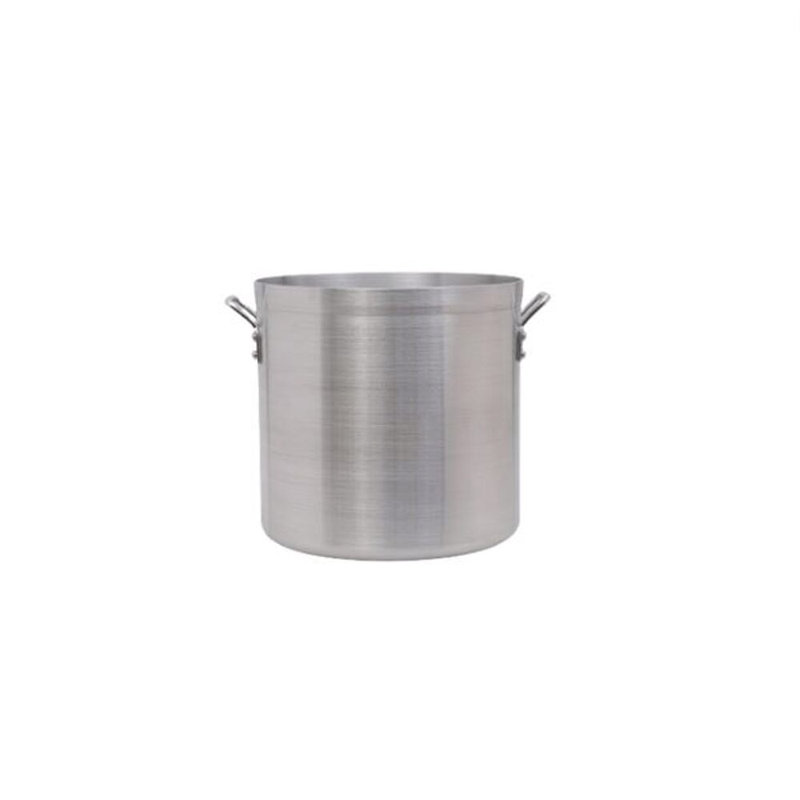 Tuxton Aluminum Stock Pot, 40 Quarts, 14.63" H x 14.56" W x 14.56" D