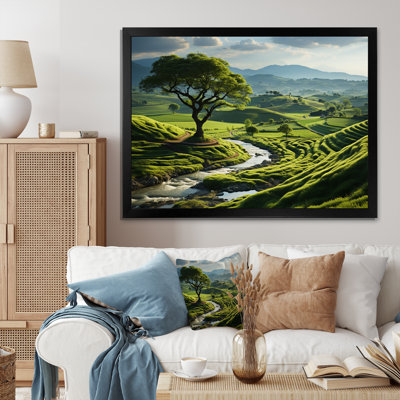«Green Minimalisme Meadow II», impression d'art mural