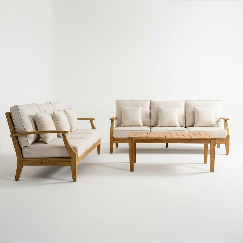 Ensemble de conversation pour 5 personnes Clairmont, Blanc