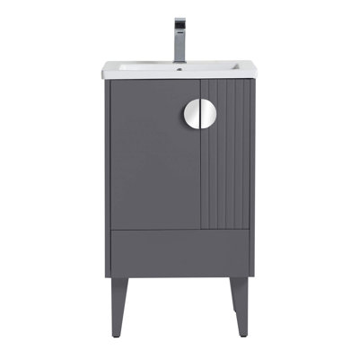 Saimah 20'' Single Bathroom Vanity with Ceramic Top