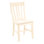 Chaise de salle à manger traditionnelle en bois massif Decovello
