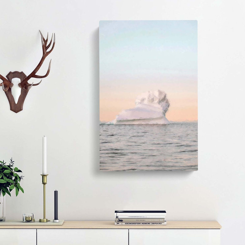 Iceberg In The Arctic - Wrapped Canvas Print, 60cm H x 40cm W x 3cm D