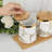 Set Of 3 Canisters Set For Sugar Coffee Tea With Airtight Lid, Ceramic Storage Containers Sets White Storage Pots With Tray Storage Jar Decorative Canisters Sets For For Kitchen Counter