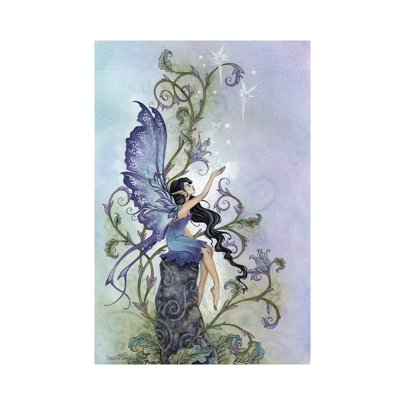 "La création" par Amy Brown, reproduction d'art sur toile tendue, H 26 po x l 18 po x 1,5 po