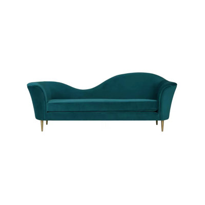 Elkie Velvet Chaise Lounge by Everly Quinn