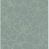 Camariya Floral Metallic Wallpaper Double Roll