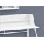 Bureaux, bureau d'ordinateur de bureau à domicile avec huche de rangement, L 48 po contemporain moderne, métal blanc stratifié blanc | Blanc | Panneau de particules-678121317