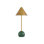Lampe de table vert et laiton sans fil Journey