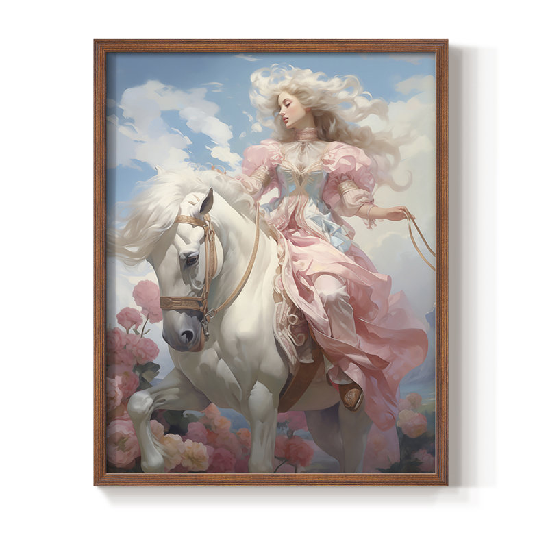 Reproduction encadrée WOMEN Series CMLV III - bois massif, Noyer, H 30 po x l 24 po