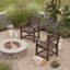 Fauteuil d'extérieur brun foncé: bois synthétique PEHD (ensemble de 2)-1766304663