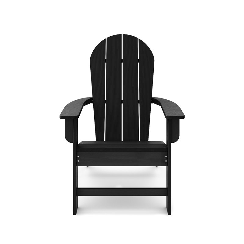 Chaise noire avec - pour piscine, patio. Forme ergonomique. 30,67 po De larges espaces de patio et de piscine installés en bois d'œuvre