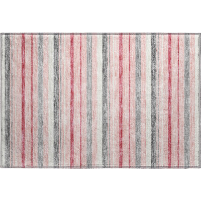 Premium Machine Washable Prisco Pink Rug