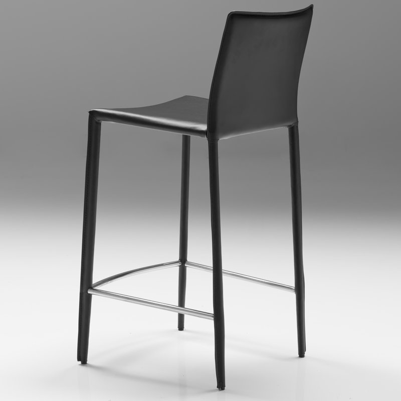 Tabouret de comptoir et de bar Zak, Noir, Tabouret de comptoir (assise de 26 po de hauteur)