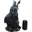 Grande statue de sorcière dragon noir Necromancy
