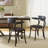 Pembrooke 19 " H Faux Leather Upholstered Oak Solid Wood Armchair