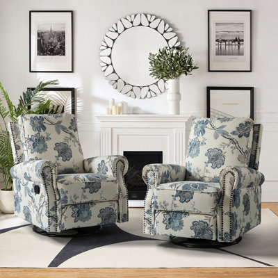 Adella 34'' W Rocking Swivel Nursery Recliner