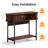Fluted Entryway Table, 39.4" Narrow Console Table with Storage & Sliding Doors, Modern Round Corner Sofa Table, Mid Century Wooden Entry Table for Living Room, Hallway, Kitchen-443680844
