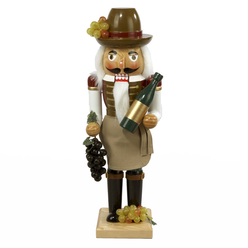 Wooden Wine Grower Nutcracker