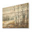 Beauté de bouleau beige et gris I - impression de bois de bouleau sur bois de pin naturel-101408027