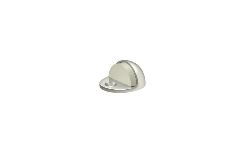 Deltana DSLP316U14 Dome Stop Low Profile, Solid Brass in Polished Nickel