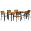 7 Piece Garden Dining Set Metal-1050107213