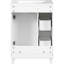 Meuble-lavabo de 24 po. Évier en céramique inclus. Vaste espace de rangement avec 2 tiroirs et 1 porte. Fabrication. Finition blanche de 24 po Évier. Espace. Tiroirs, blanc. Facile à nettoyer-903547301
