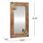 Solid And Engineered Wood Flat Wall Mirror